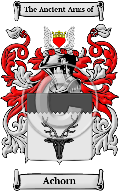 Achorn Family Crest Download (JPG) Heritage Series - 600 DPI
