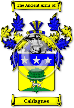 Caldagues Family Crest Download (jpg) Legacy Series - 150 DPI