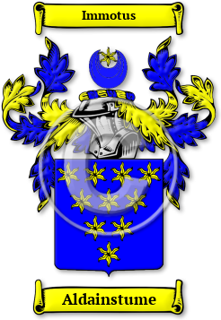 Aldainstume Family Crest Download (jpg) Legacy Series - 150 DPI