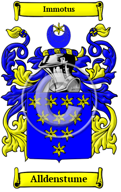Alldenstume Family Crest/Coat of Arms