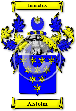 Alstolm Family Crest Download (jpg) Legacy Series - 150 DPI