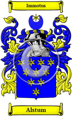 Alstum Family Crest/Coat of Arms