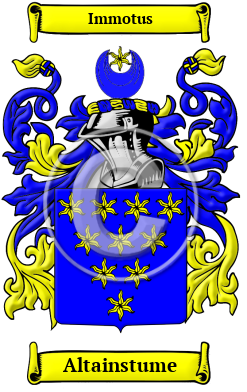 Altainstume Family Crest/Coat of Arms