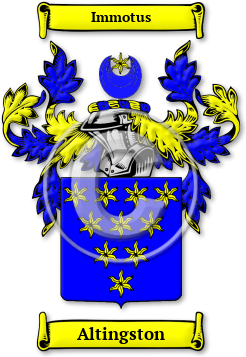 Altingston Family Crest Download (jpg) Legacy Series - 150 DPI