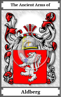 Aldberg Family Crest Download (JPG)  Book Plated - 150 DPI