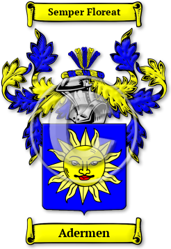 Adermen Family Crest Download (jpg) Legacy Series - 150 DPI