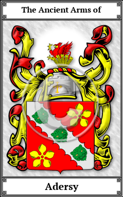 Adersy Family Crest Download (JPG) Book Plated - 600 DPI
