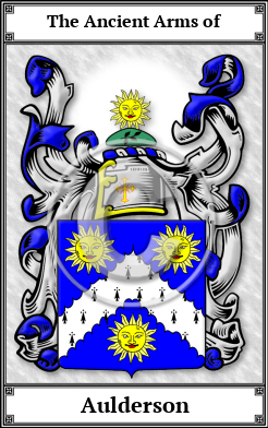 Aulderson Family Crest Download (JPG) Book Plated - 600 DPI