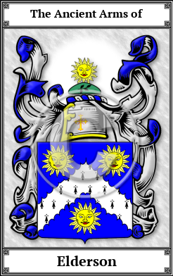 Elderson Family Crest Download (JPG)  Book Plated - 150 DPI