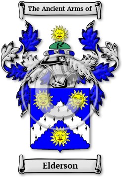 Elderson Family Crest Download (jpg) Legacy Series - 150 DPI