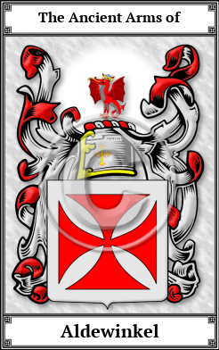 Aldewinkel Family Crest Download (JPG)  Book Plated - 150 DPI
