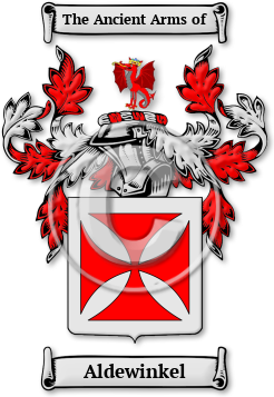 Aldewinkel Family Crest Download (jpg) Legacy Series - 150 DPI