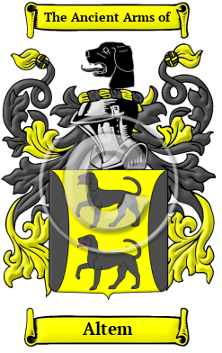 Altem Family Crest/Coat of Arms