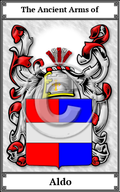 Aldo Family Crest Download (JPG)  Book Plated - 150 DPI