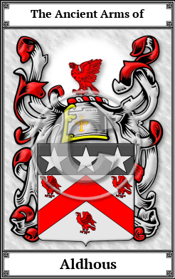 Aldhous Family Crest Download (JPG)  Book Plated - 150 DPI