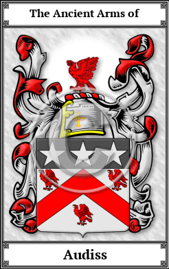 Audiss Family Crest Download (JPG)  Book Plated - 150 DPI