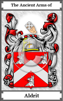 Aldrit Family Crest Download (JPG)  Book Plated - 150 DPI