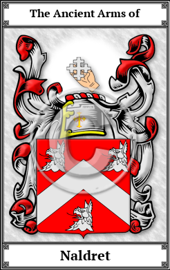 Naldret Family Crest Download (JPG)  Book Plated - 150 DPI