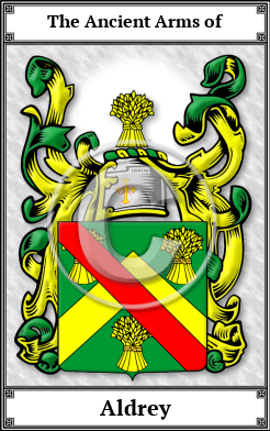 Aldrey Family Crest Download (JPG) Book Plated - 600 DPI