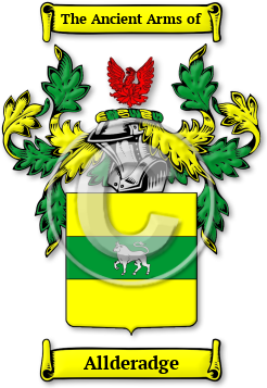 Allderadge Family Crest Download (jpg) Legacy Series - 150 DPI