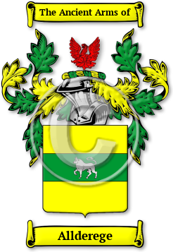 Allderege Family Crest Download (jpg) Legacy Series - 150 DPI
