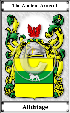 Alldriage Family Crest Download (JPG) Book Plated - 600 DPI