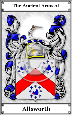 Allsworth Family Crest Download (JPG)  Book Plated - 150 DPI