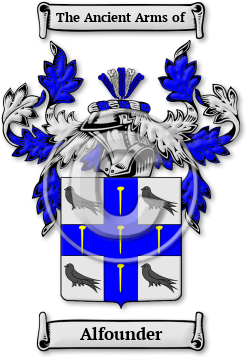 Alfounder Family Crest Download (jpg) Legacy Series - 150 DPI