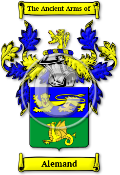 Alemand Family Crest Download (jpg) Legacy Series - 150 DPI
