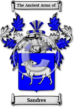 Sandres Family Crest Download (jpg) Legacy Series - 150 DPI