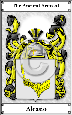 Alessio Family Crest Download (JPG)  Book Plated - 150 DPI