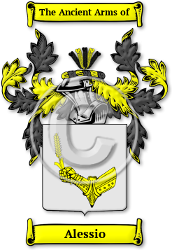 Alessio Family Crest Download (jpg) Legacy Series - 150 DPI
