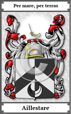 Aillestare Family Crest Download (JPG) Book Plated - 600 DPI