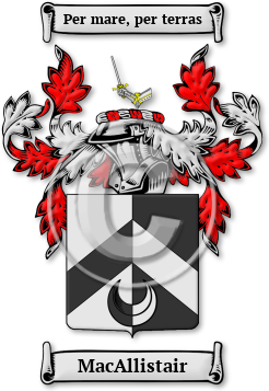MacAllistair Family Crest Download (JPG) Legacy Series - 600 DPI