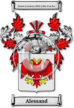 Alessand Family Crest Download (jpg) Legacy Series - 150 DPI