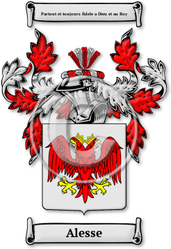 Alesse Family Crest Download (jpg) Legacy Series - 150 DPI