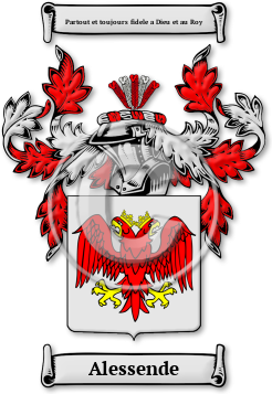 Alessende Family Crest Download (JPG) Legacy Series - 600 DPI