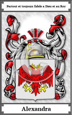 Alexandra Family Crest Download (JPG)  Book Plated - 150 DPI