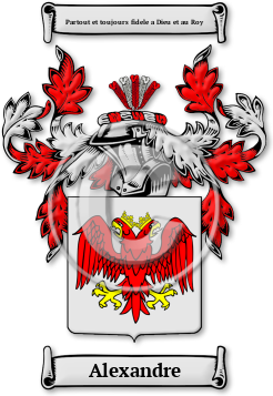 Alexandre Family Crest Download (jpg) Legacy Series - 150 DPI