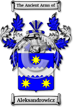 Aleksandrowicz Family Crest Download (jpg) Legacy Series - 150 DPI