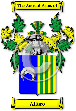Alfaro Family Crest Download (JPG) Legacy Series - 600 DPI