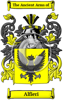 Alfieri Family Crest Download (JPG) Heritage Series - 600 DPI