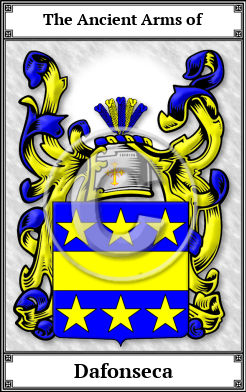 Dafonseca Family Crest Download (JPG)  Book Plated - 150 DPI