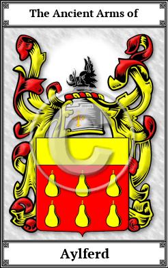 Aylferd Family Crest Download (JPG)  Book Plated - 150 DPI