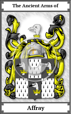 Affray Family Crest Download (JPG)  Book Plated - 150 DPI
