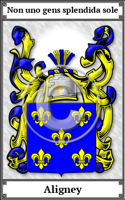 Aligney Family Crest Download (JPG)  Book Plated - 150 DPI