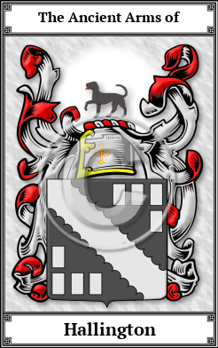 Hallington Family Crest Download (JPG)  Book Plated - 150 DPI