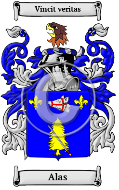 Alas Family Crest/Coat of Arms