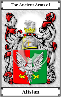 Alistan Family Crest Download (JPG)  Book Plated - 150 DPI