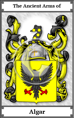 Algar Family Crest Download (JPG)  Book Plated - 150 DPI
